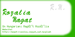 rozalia magat business card